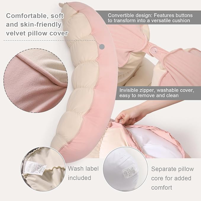 Peallow – Long Round Body Pillow - Image 4