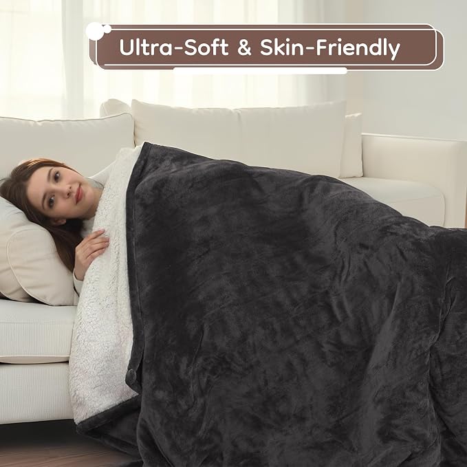LaffyLo Electric Heated Blanket Full Size 72 x 84, Fast Heating Blanket - Image 7