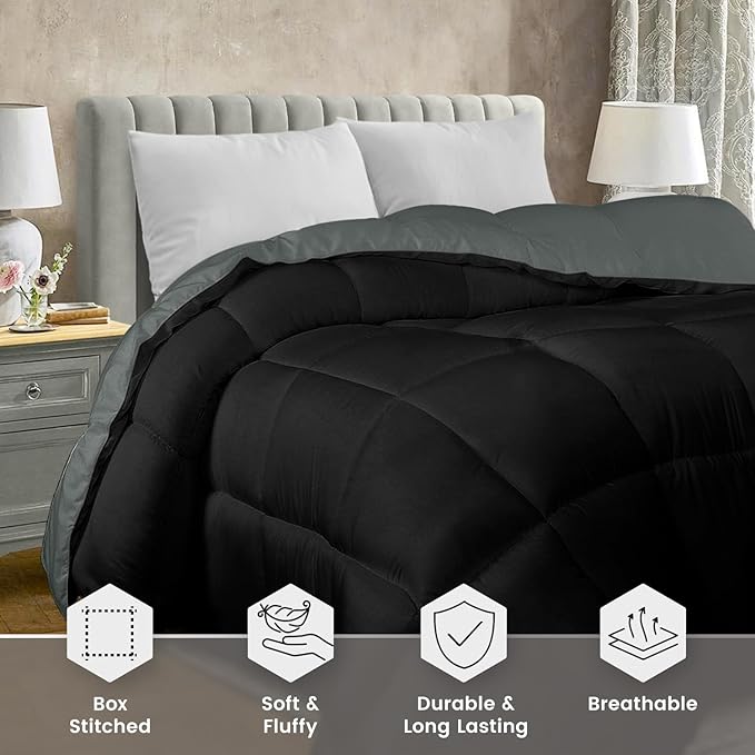Utopia Bedding Comforter Duvet Insert, Quilted Comforter - Image 4