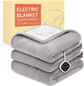HOMLYNS LuxeHeat Heated Blanket Electric Blanket Full Size, Soft Flannel Sherpa by HOMLYNS