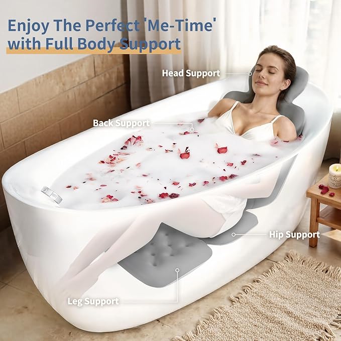 Bath Cushion, Full Body Bathtub Pillow - Image 3