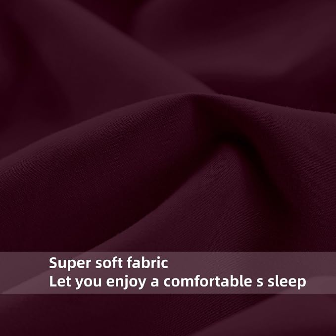 HBHLFZ Twin Fitted Sheet Only, Soft Breathable Bottom Sheet - Image 4