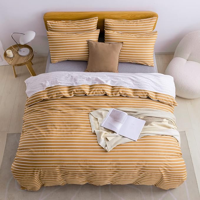 JELLYMONI Twin Duvet Cover Set, Cotton Duvet Cover 2 Pieces - Image 3