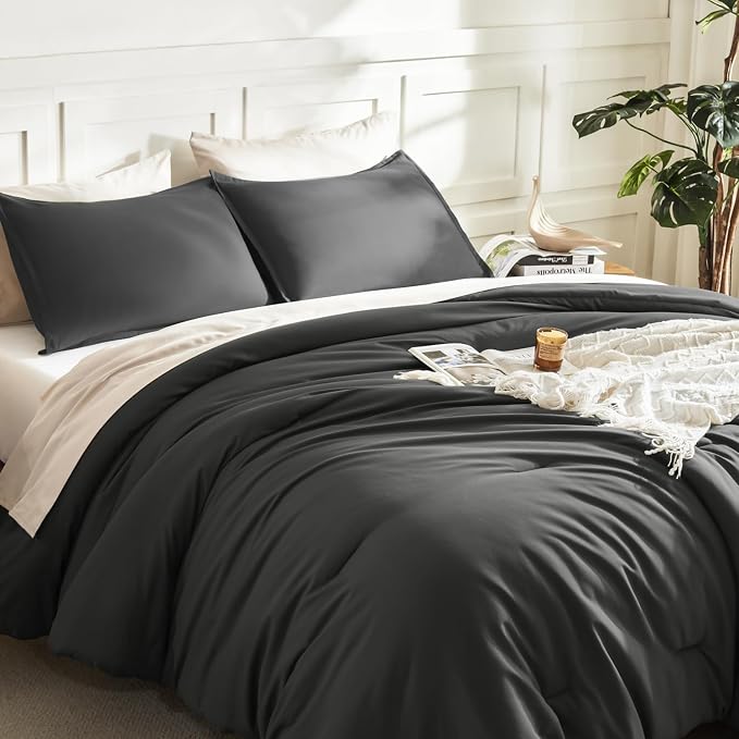 Litanika Twin XL Comforter Set Dark Grey, 2 Pieces Extra Long Dorm Bedding Sets - Image 5