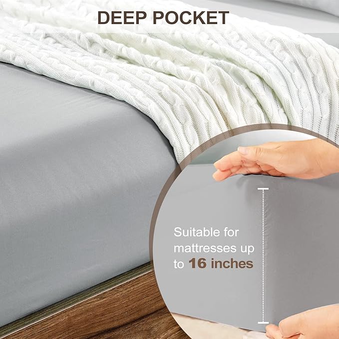 FreshCulture Twin XL Fitted Sheet Only 2 Pack - Image 4