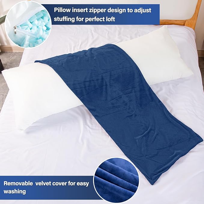 1 MIDDLE ONE Body Pillow, Memory Foam Body Pillows - Image 4