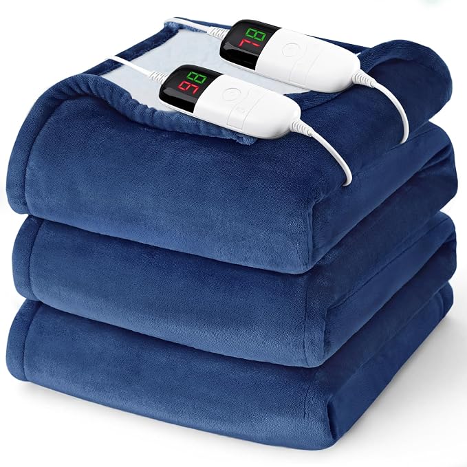Heated Electric Blanket Queen Size by BOMOVA