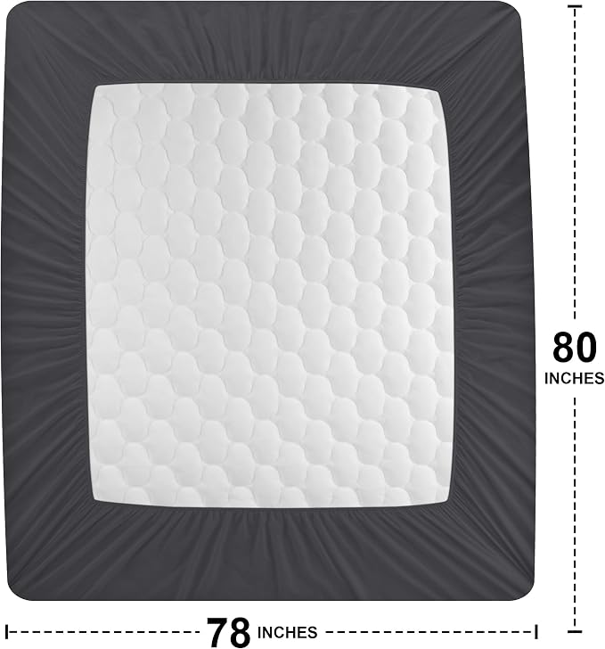 Utopia Bedding Waterproof Mattress Protector, King Mattress Pad, Quilted Fitted - Image 4