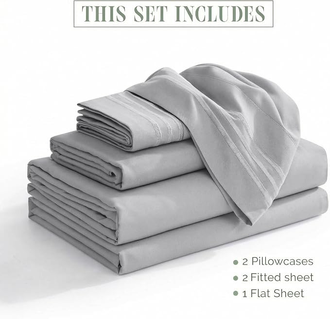 Elegant Comfort Luxurious 1500 Premium Hotel Quality Microfiber Three Line - Image 4