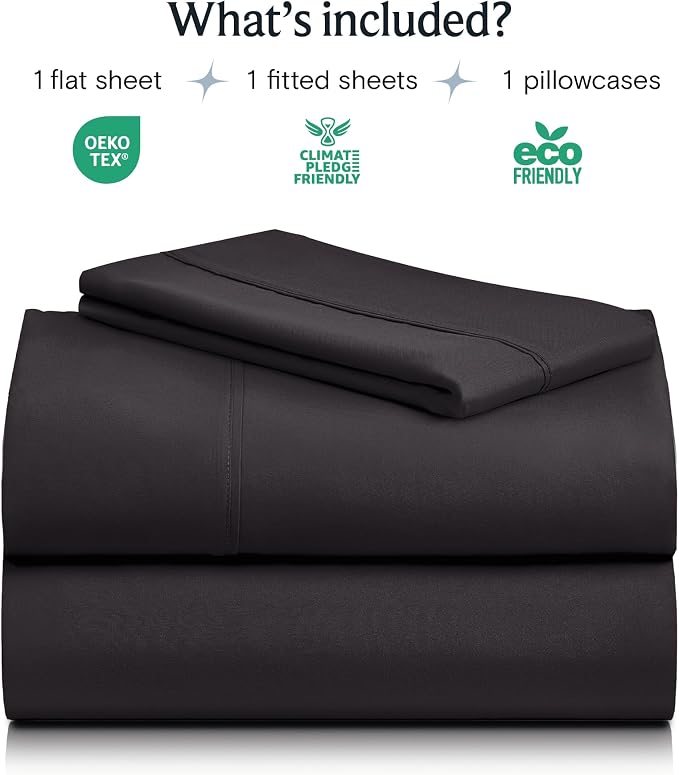 LuxClub 3 PC Sheet Bed Sheets Deep Pockets 18" Eco Friendly Wrinkle - Image 2