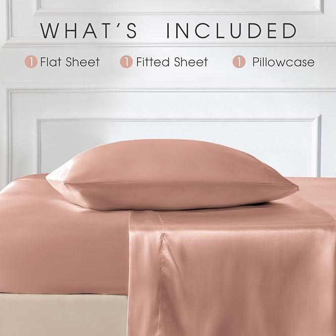 FreshCulture Satin Sheets Twin XL Bed Set - Image 3