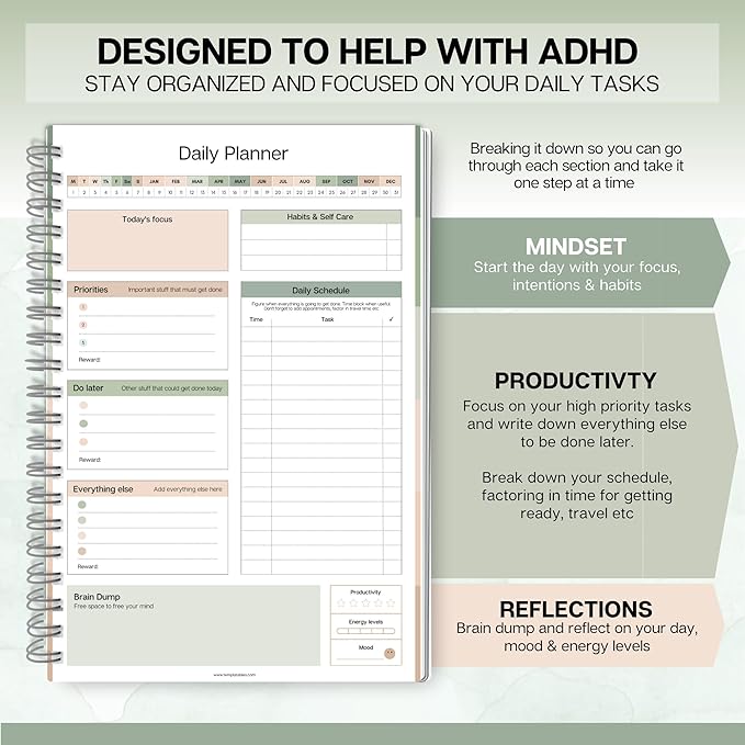 ADHD Daily Planner for Neurodivergent Adults - Image 3