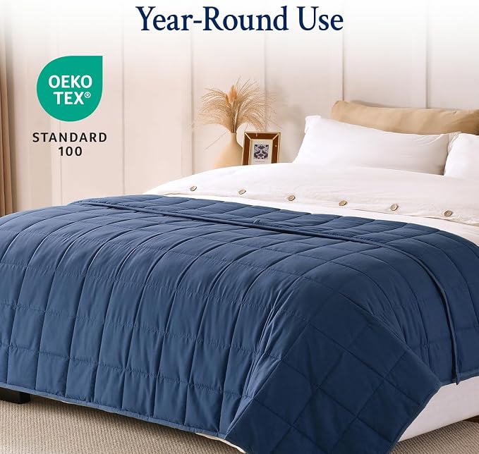 Topblan Weighted Blanket for Adults 12lbs, Soft Cooling Breathable Weighted - Image 4