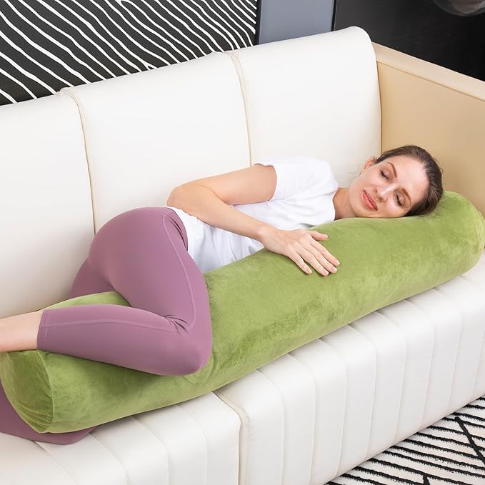 1 MIDDLE ONE Bolster Pillow for Bed, Long Round Body Pillow for Adults - Image 4