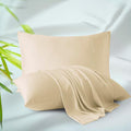 Bamboo Viscose Zippered Pillow Cases Standard Size Set of 2, 400 Thread Count by ZaizaiHome