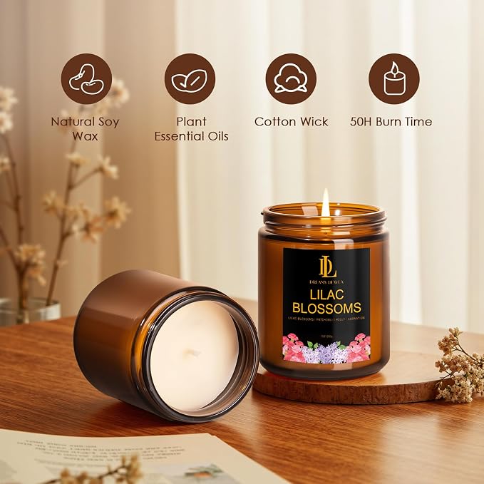 6 Pack Candles for Home Scented, Candles Gifts for Women Men, 42oz Soy Candle - Image 6