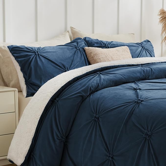 BEDELITE Pintuck Fluffy King Size Comforter Set - Image 2