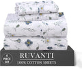 RUVANTI 4 Pcs Cotton Sheets by Ruvanti