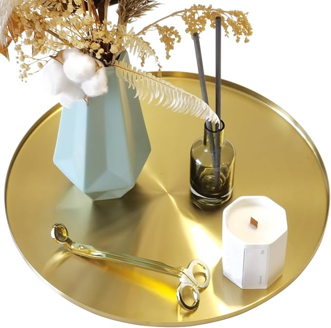 FREELOVE Gold Serving Tray, Decorative Platters and Trays - Image 5