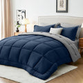 Sasttie Full Size Comforter Sets, 7 Pieces Bed in a Bag Full, Complete Bedding by SASTTIE