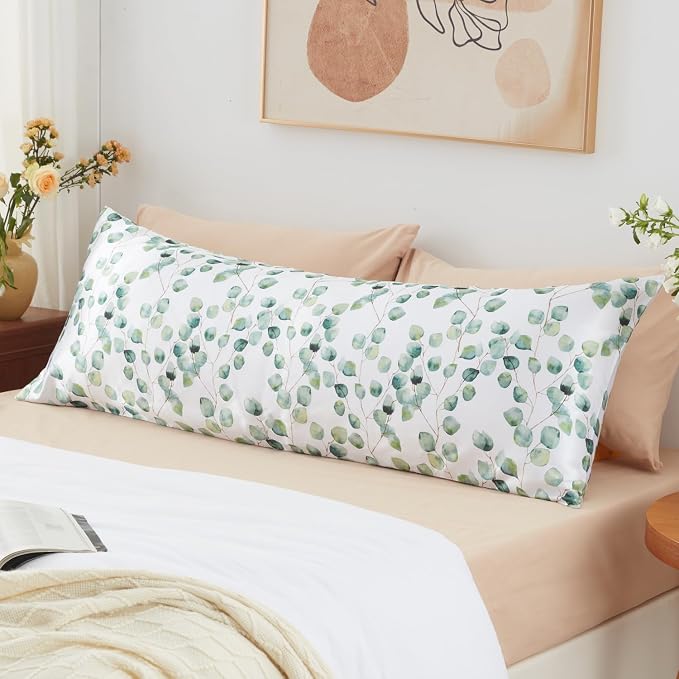 EXQ Home Satin Body Pillow Pillowcase Super Soft Silk Pillowcase, Body Pillow - Image 2