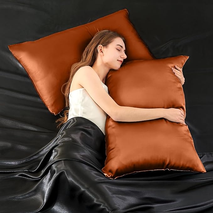 INFIIXSO Silk Pillow Cases 2 Pack Standard Size, Ultra Smooth & Soft Mulberry - Image 6