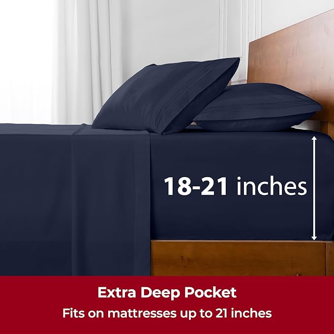 Mellanni Extra Deep Twin Sheets - Image 6