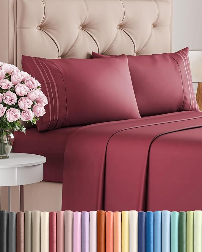 Queen Size 4 Piece Sheet Set by CGKUnlimited