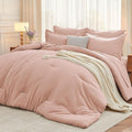 MUXHOMO 7 Pieces King Comforter Set, Soft Bed in a Bag King Size, All Season by MUXHOMO