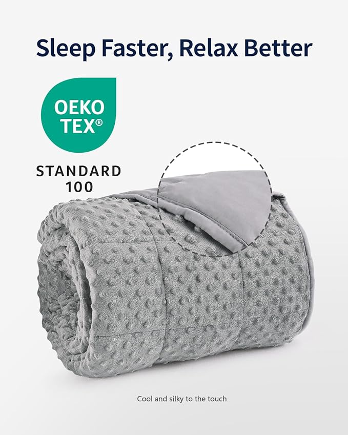 Mr. Sandman Weighted Blanket for Adults Queen Size 15 lbs, Soft Cooling Heavy - Image 5