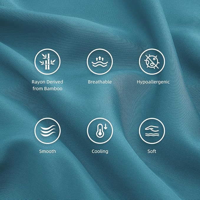 King Pillowcases, Cooling Viscose from Bamboo Pillow Covers - Image 5