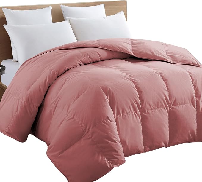 TEXARTIST Premium 2100 Series Queen Comforter All Season Breathable Dusty Pink - Image 8