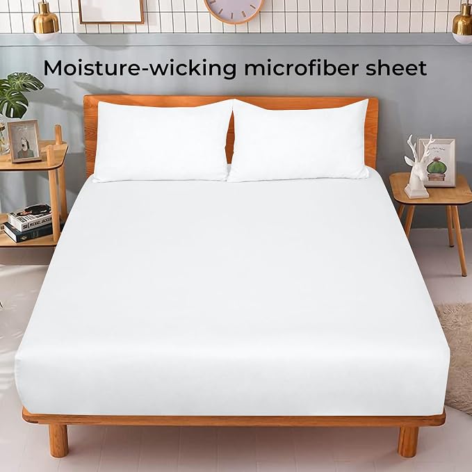Royale Linens Fitted Sheet Queen - Image 2