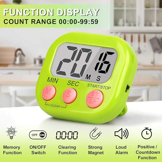 ZILLEEN Classroom Timer for Kids Teachers 2 Pack Digital Tmers - Image 4