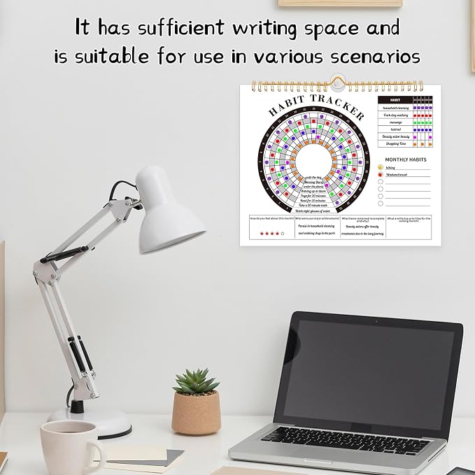 Thboxes Writable Habit Tracker Calendar, Undated 18 Months Daily, Monthly Habit - Image 5