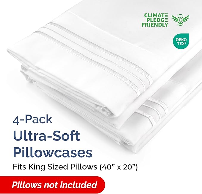 King Pillow Cases Set of 4 - Image 2