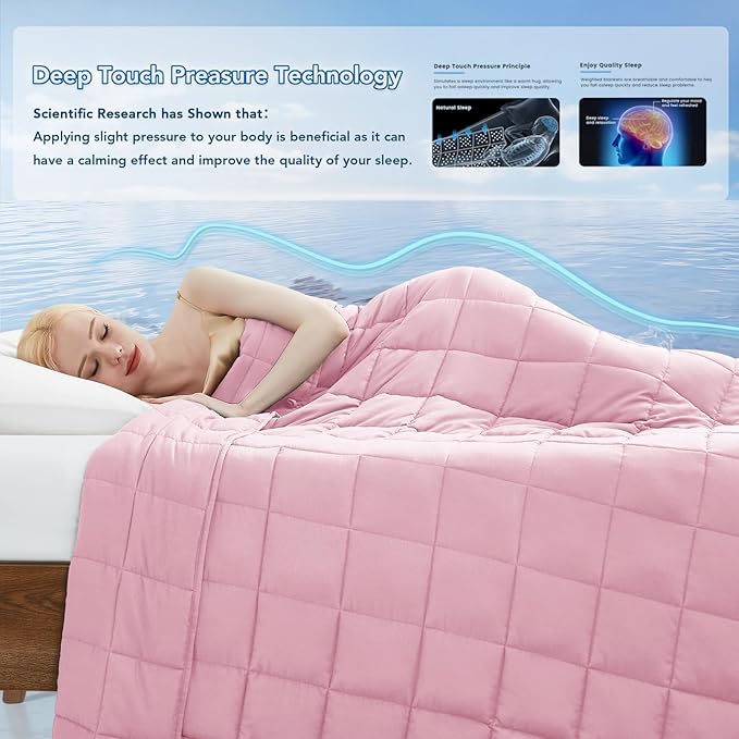 Topcee Weighted Blanket Cooling Throw Heavy Blanket - Image 3