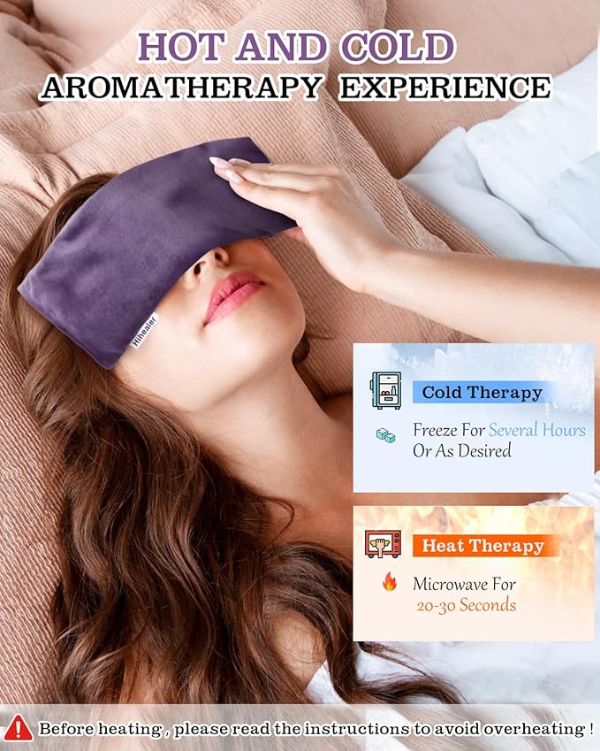 Mothers Day Gifts for Mom, Weighted Eye Mask for Sleep, Meditation, Lavender - Image 4