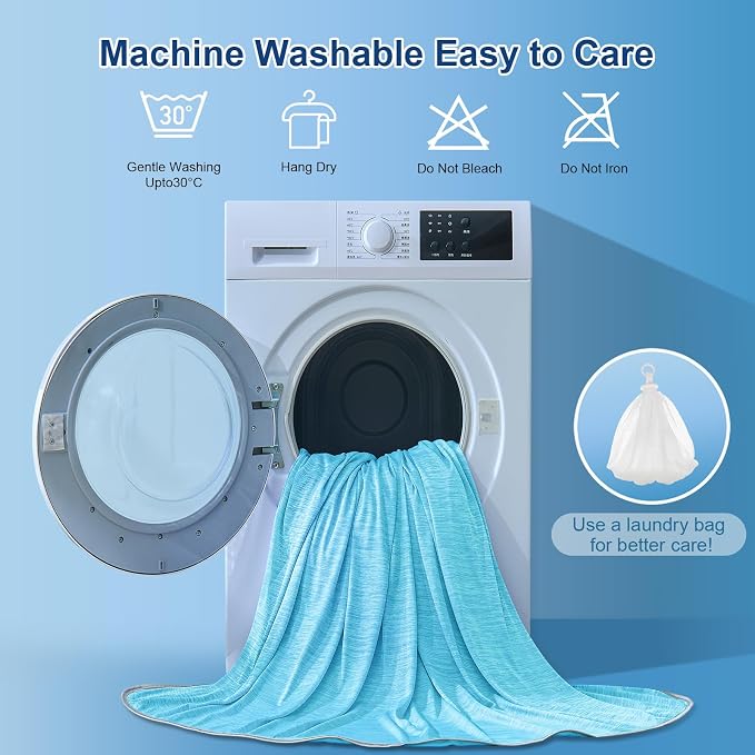 KMUSET Cooling Blanket Twin, Double Sided Summer Cooling Blankets - Image 7