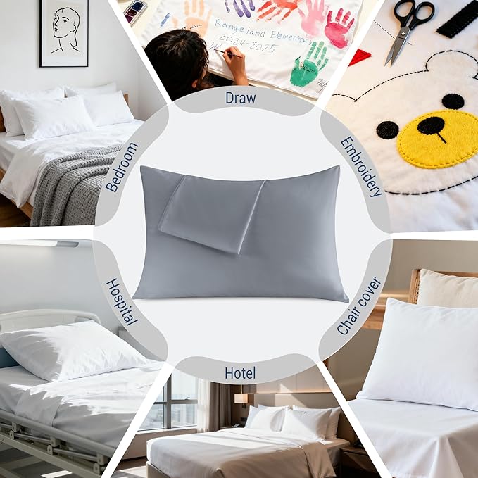 Pillowcases Queen 12 Pack, 20x30 Pillow Cases - Image 6