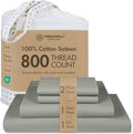 Threadmill Luxury 800 Thread Count Queen 100% Cotton Sheets by ThreadmillHomeLinen