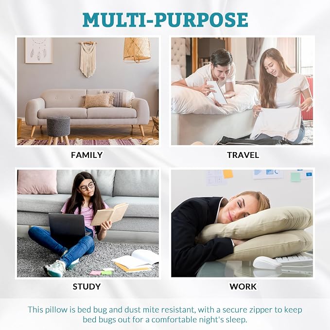 Hahafelt Cooling Cervical Pillowcase Waterproof Bamboo Neck Pillow Case - Image 7