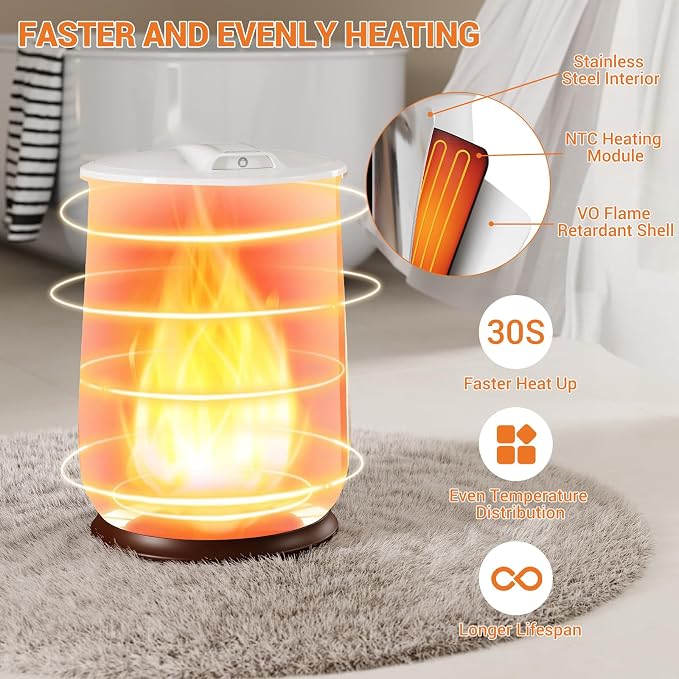 GarveeLife 20L Flip-Top Towel Warmer - Image 3