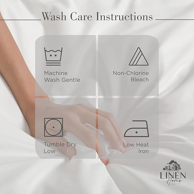 Linen Home 100% Cotton Percale Weave Fitted Sheet, Queen Size, Brushed Rose - Image 6