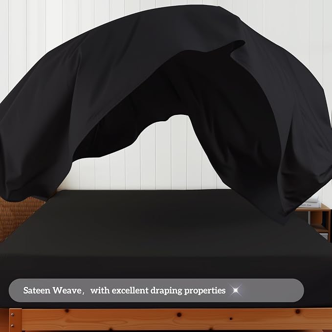 Cotton Flat Sheets Only, 600 TC 100% Cotton Flat Sheet Top Sheet Only, Full - Image 9