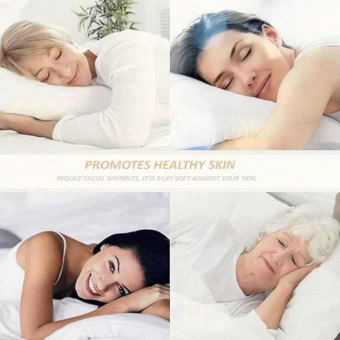 100% Silk Pillow Cases 2 Pack, Mulberry Silk Pillowcase - Image 7