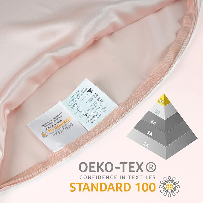 OLESILK Silk Body Pillowcase 20x54 Zippered: 100% Mulberry Silk - Image 5
