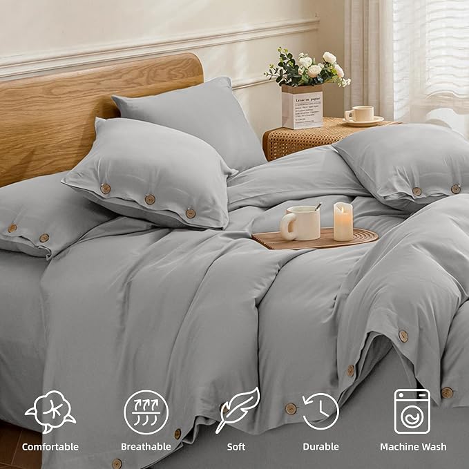 JELLYMONI Cotton Duvet Cover Twin Size - Image 4