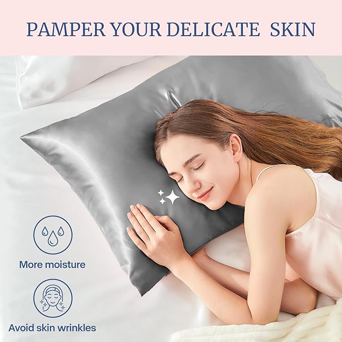 BEDELITE Satin Pillowcase for Hair and Skin, Super Soft Similar to Silk Pillow - Image 4