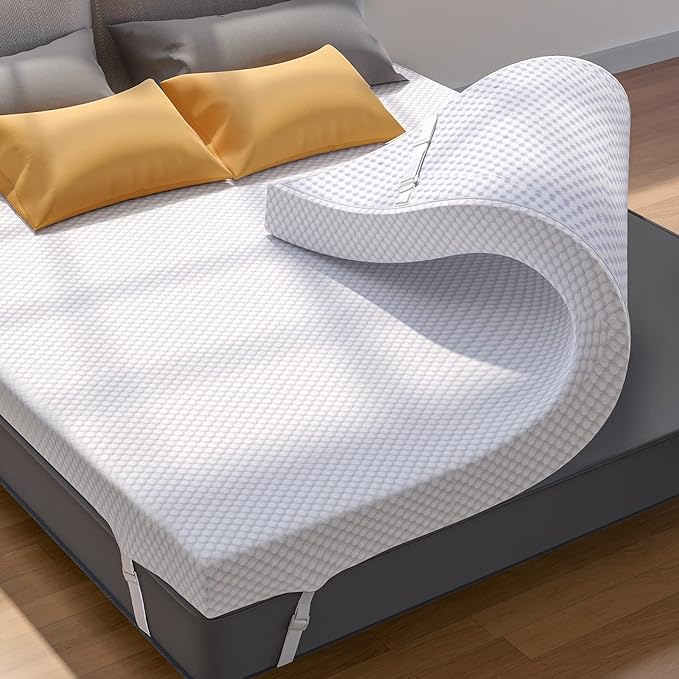 PERLECARE 3 Inch Gel Memory Foam Mattress Topper by PERLECARE-Becausewecare%E2%80%A6